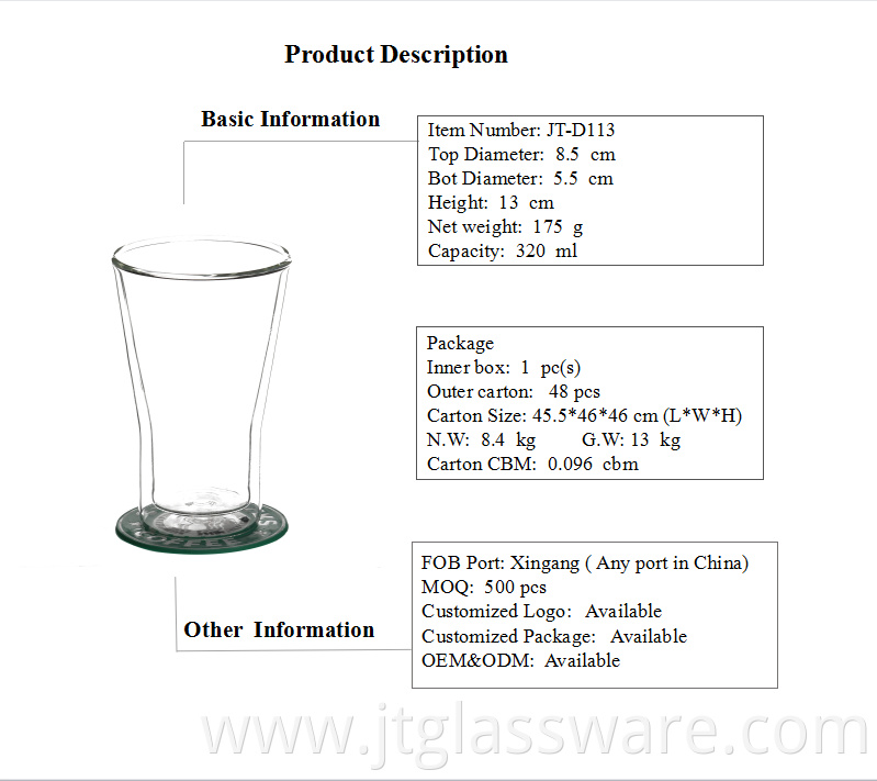 Borosilicate Glasses And Cups